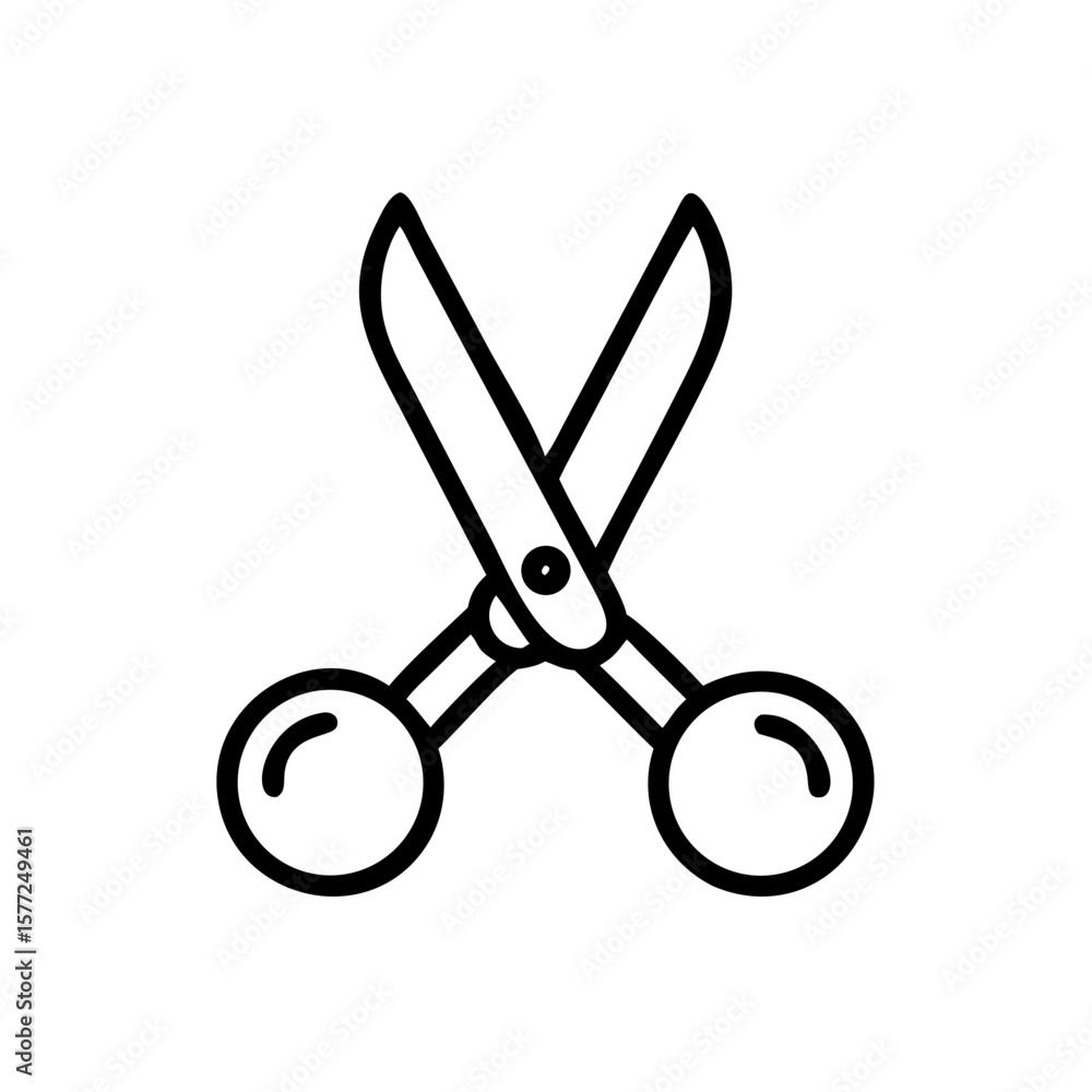 Scissors Icon for Creativity and Crafting Topics Scissors Icon for Creativity and Crafting Topics