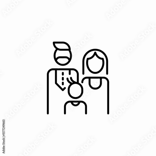 family members icon sign vector