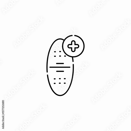 prescription medicine icon sign vector