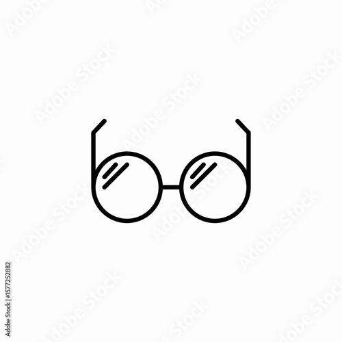 reading glasses icon sign vector