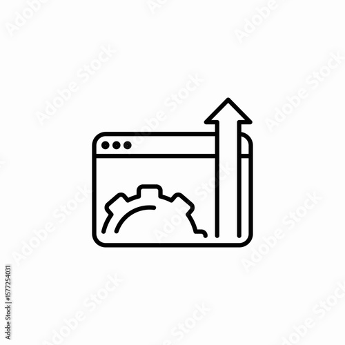 system optimization icon sign vector