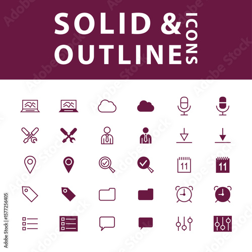 Solid & outline Icons