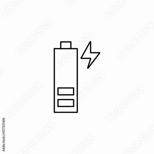 low battery icon sign vector