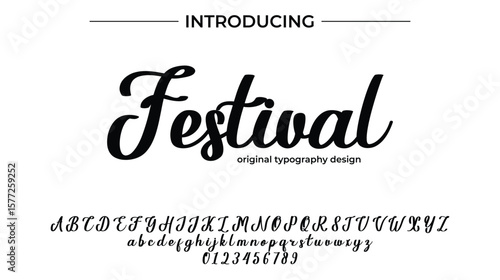 Festival - Elegant Script Font for Smooth Handwritten Design and Creative Typography