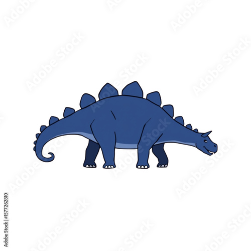 a blue stegosaur