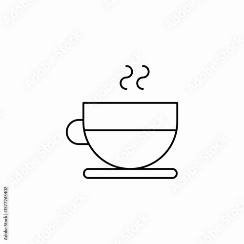 hot americano coffee icon sign vector