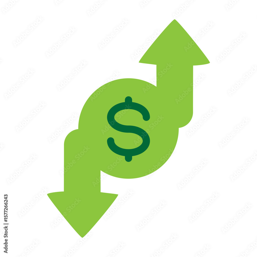 Obraz premium Profit and Loss Vector Flat Icon Design