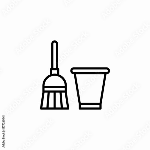 clenaing utensils icon sign vector