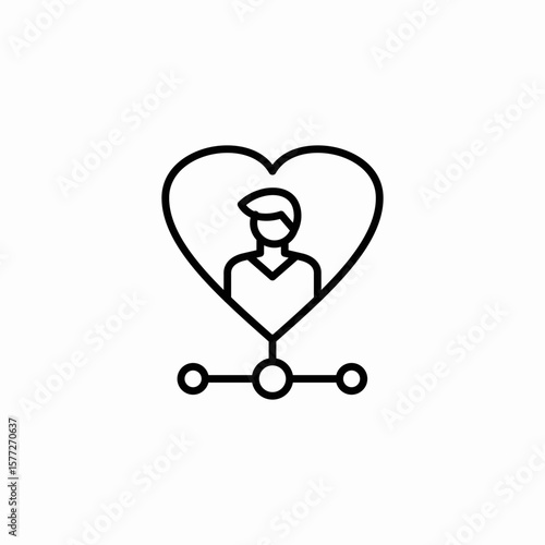 healthcare staff network icon sign vector