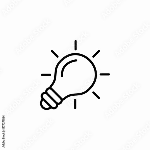 light bulb icon sign vector
