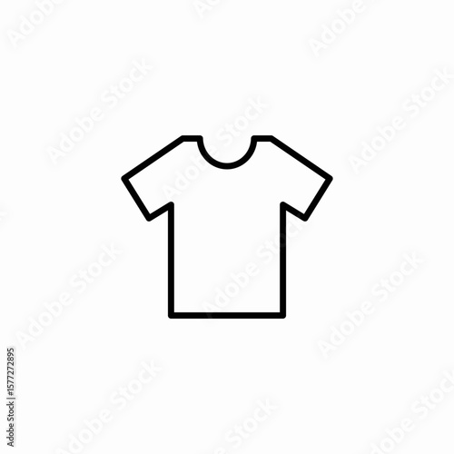 plain tshirt icon sign vector