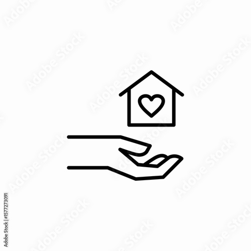 protect pet house icon sign vector