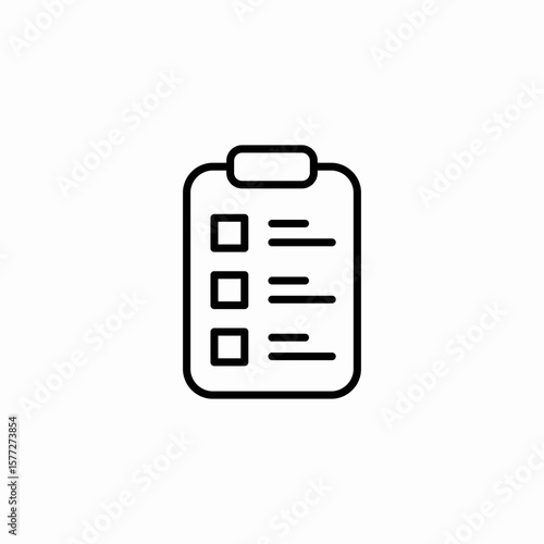 task list icon sign vector