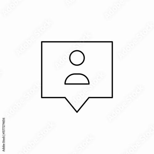 user pin icon sign vector