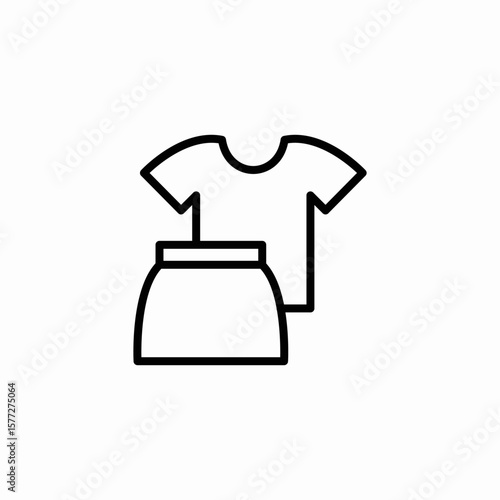 woman costume icon sign vector