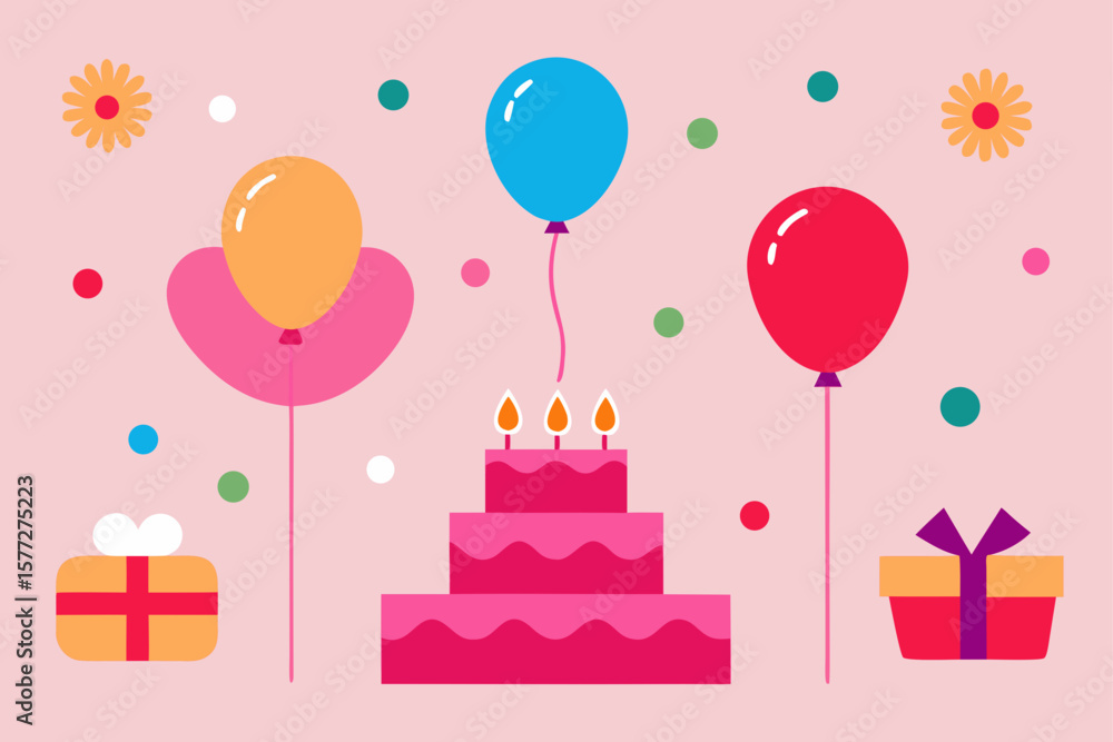 Festive Background Colorful and Festive Birthday Festive Background Colorful and Festive Birthday