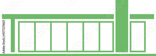 Принти на полотні uncomplete home vector logo monograme template