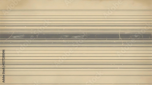 Vintage Horizontal Striped Pattern Background in Beige and Gray, Retro Geometric Line Texture for Modern Design Projects