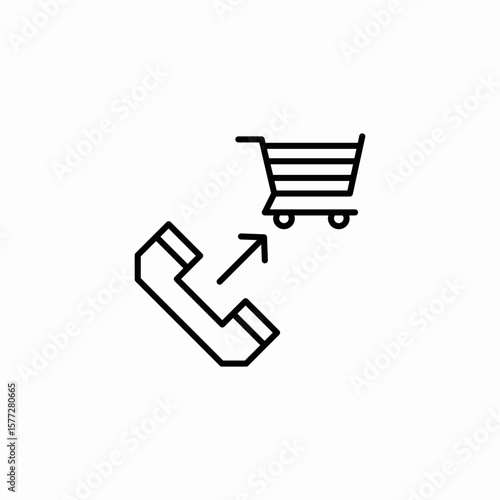 .phone grocery orderjpg icon sign vector