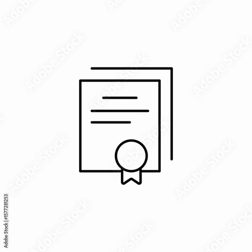 award diploma icon sign vector