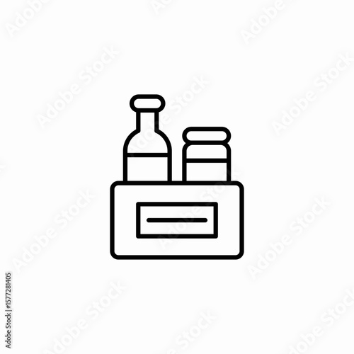 beverage drinks shopping icon sign vector