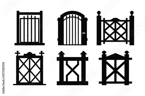 Vector illustration of industrial building with metal and steel bridge in city silhouette