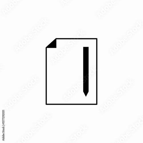 blank file icon sign vector