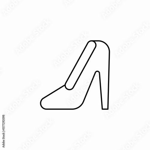 brides shoe icon sign vector