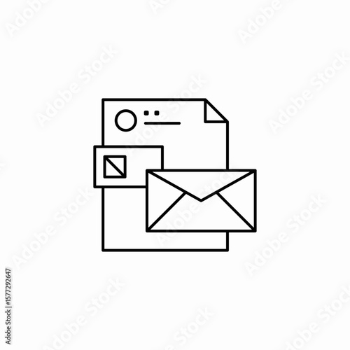 corporate identity kit icon sign vector