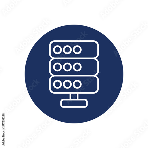 Database icon vector