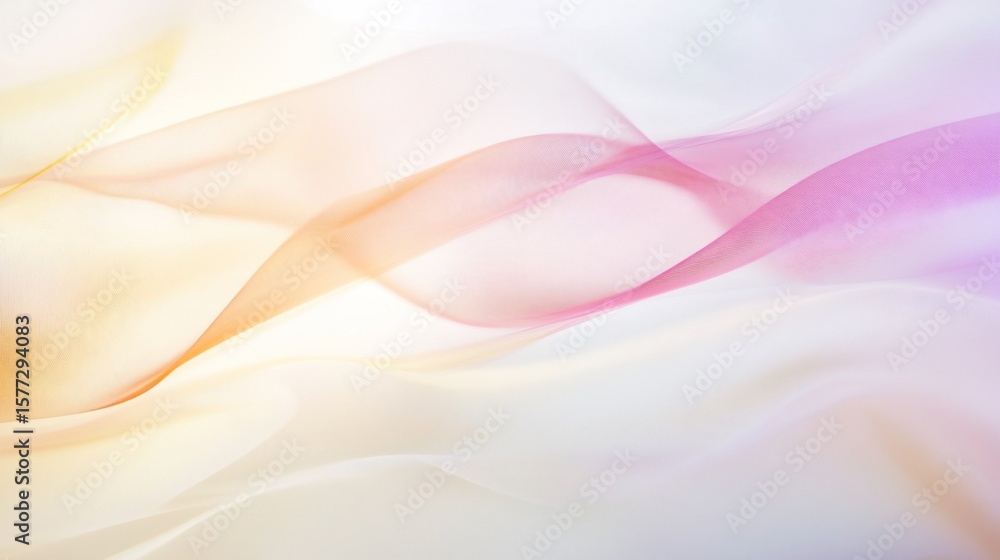 Obraz premium Abstract Color Canvas with Soft Wavy Lines and Undulating Gradient Texture