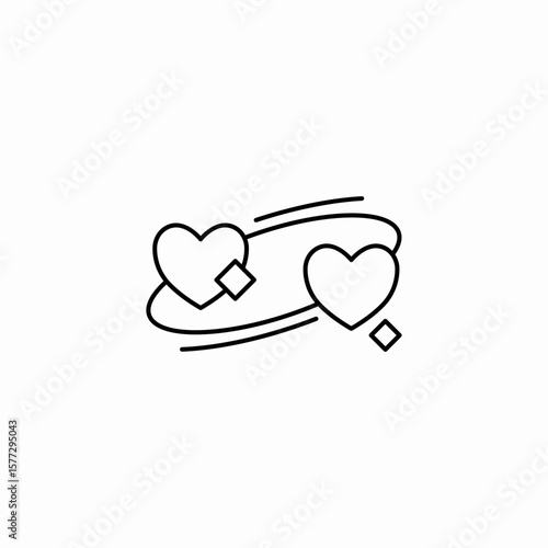 love turbulence icon sign vector