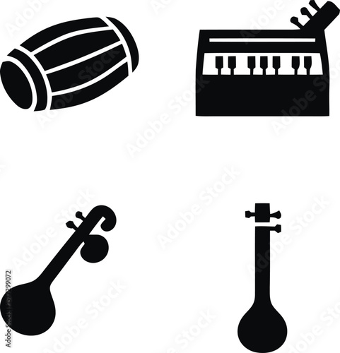 Music  Instrument wich men Dole, Harmony, sitar