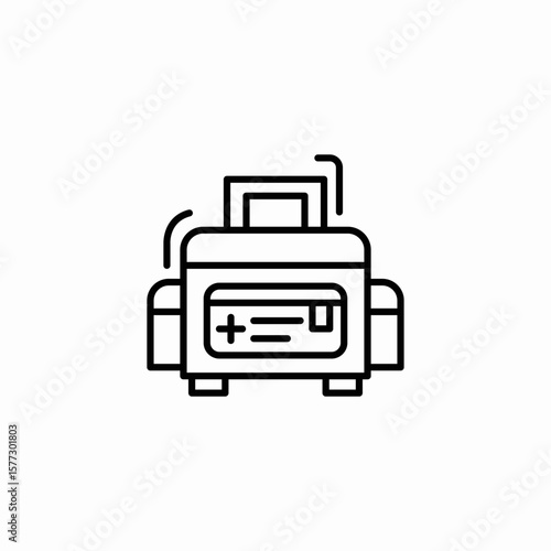 first aid kit icon sign vector