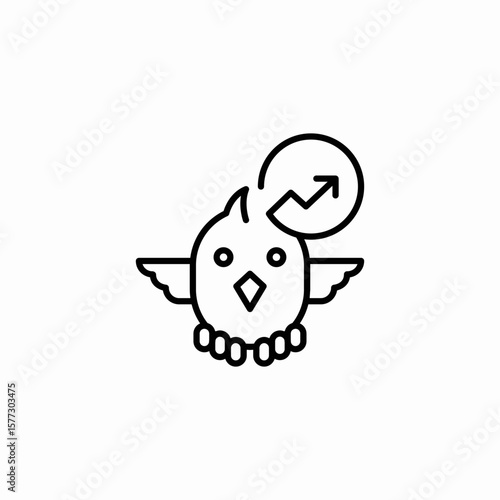 twitter expansion icon sign vector