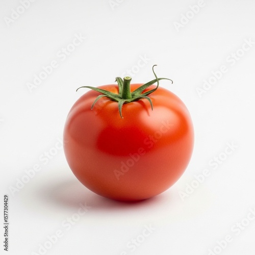 Wallpaper Mural Fresh ripe red tomatoes with green stems isolated on white background Torontodigital.ca