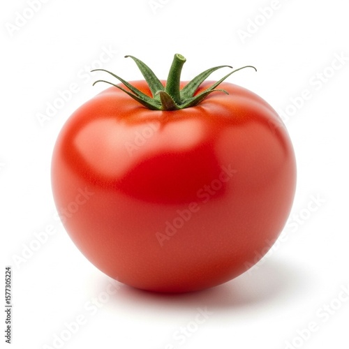 Wallpaper Mural Red ripe tomato isolated on white background fresh healthy vegetable and fruit closeup Torontodigital.ca