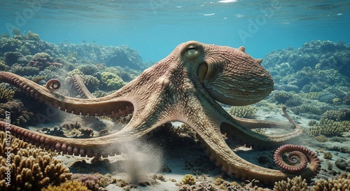 octopus in sea