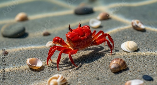 crab on sand
