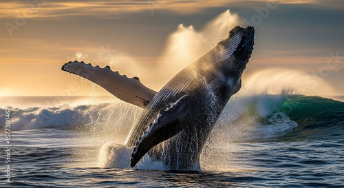 Whale in the sea