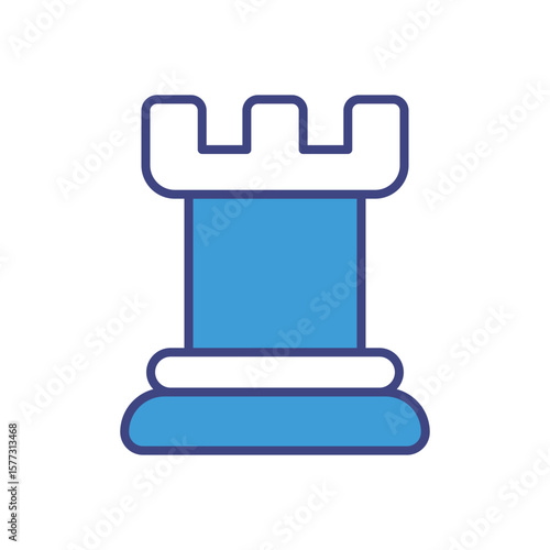Fortress icon vector