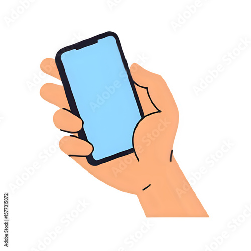 icon of a hand holding a cellphone