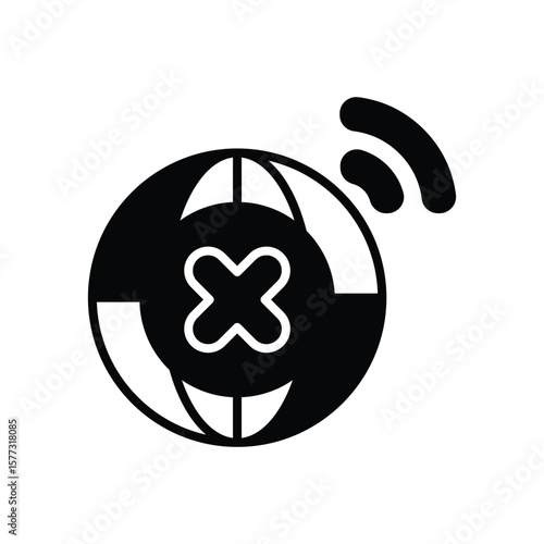 Network Block icon vector