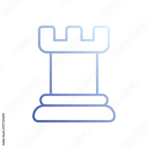 Fortress icon vector