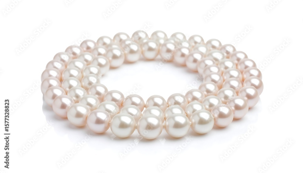 Pearl necklace, elegant, circular Pearl necklace, elegant, circular