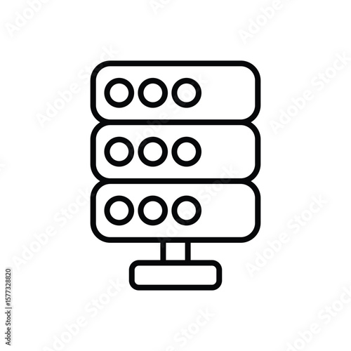 Database icon vector