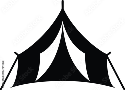 Vintage camping and outdoor adventure emblems