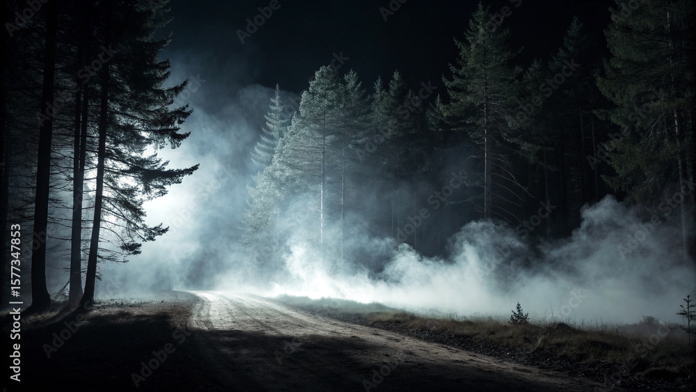 Fototapeta premium dark misty background by soft subtle smoke