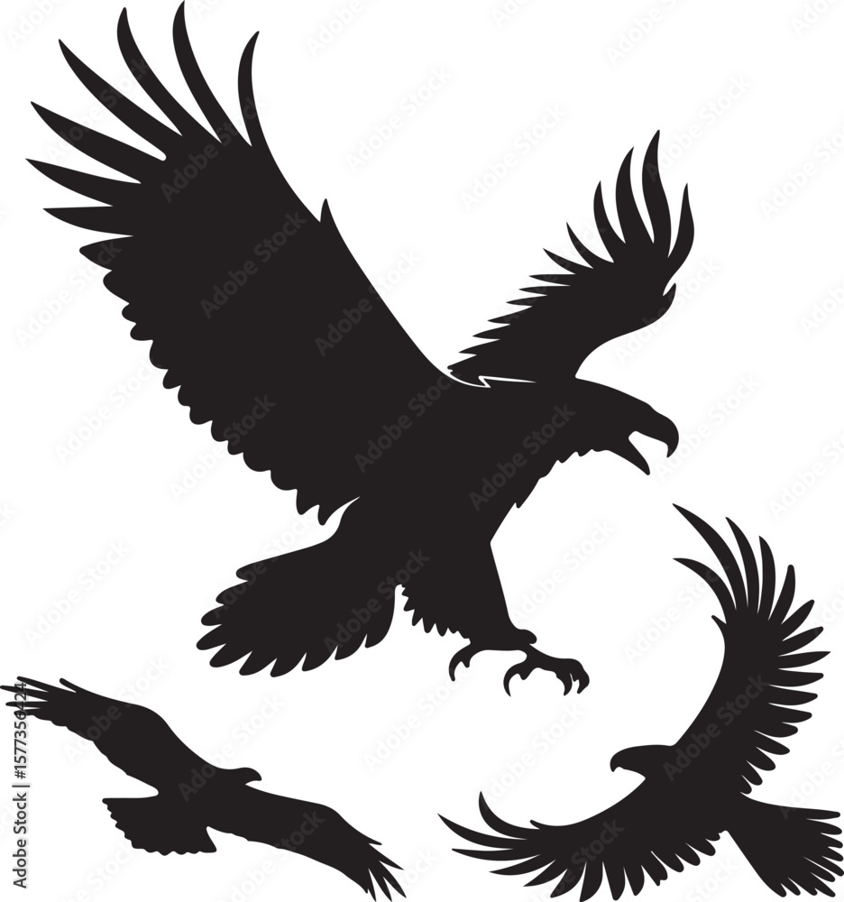 Obraz premium Minimalist Ink Blot Shapes Solid Silhouette Vector Icon Design – Abstract Rorschach Clipart for Modern Art and Graphic Elements