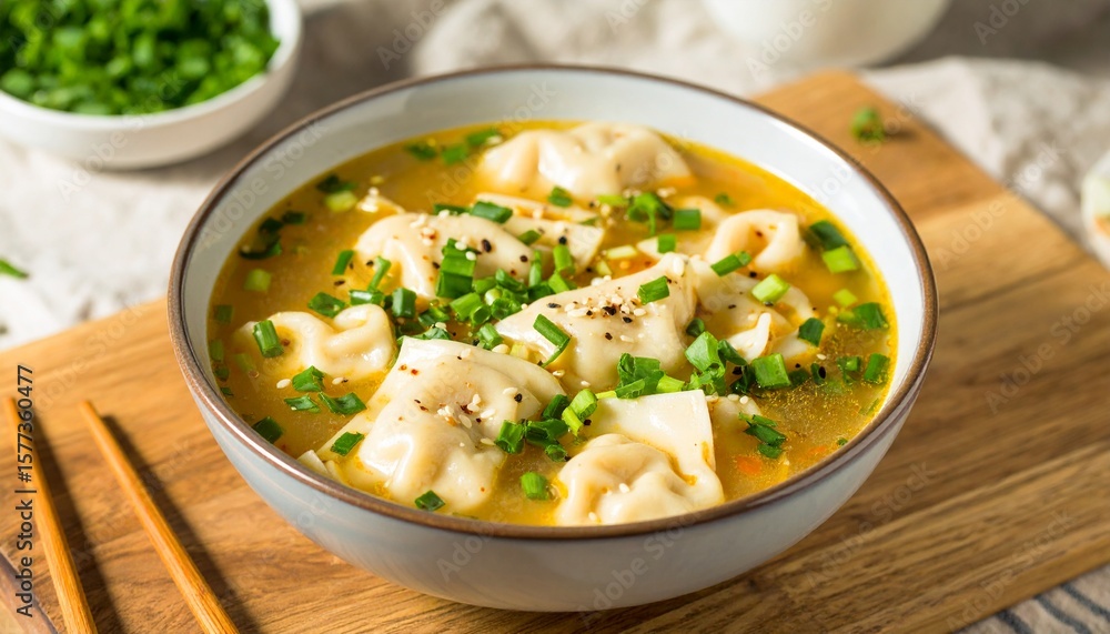 Homemade Asian Chicken Wonton Soup Homemade Asian Chicken Wonton Soup
